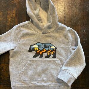 Old Navy Kids Hoodie with Bear and Mountain Design